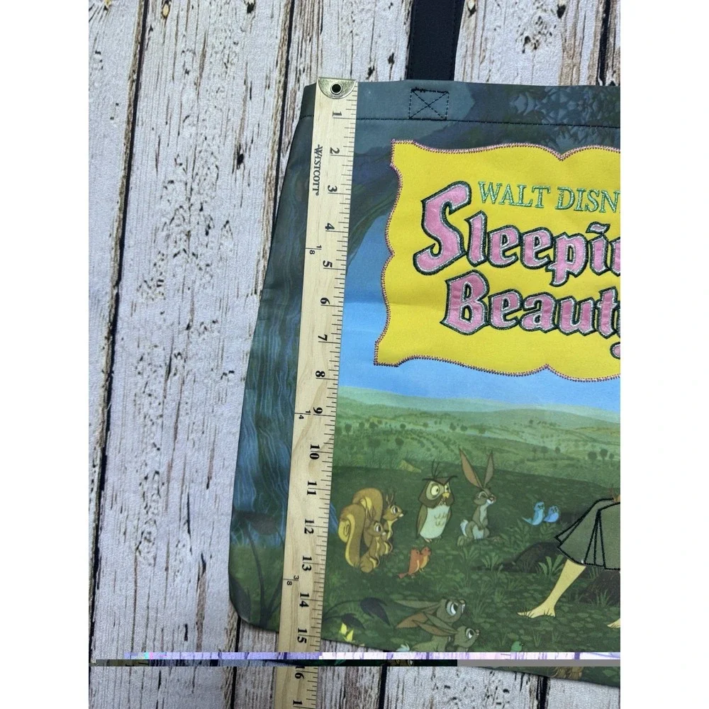 Sleeping Beauty Tote Bag Disney Store Walt Disney Embroidered - Picture 2 of 7